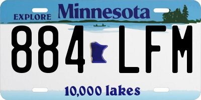 MN license plate 884LFM