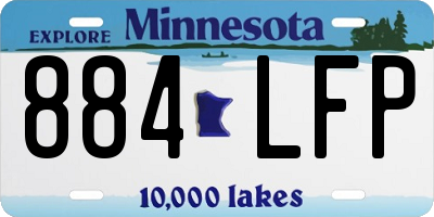 MN license plate 884LFP