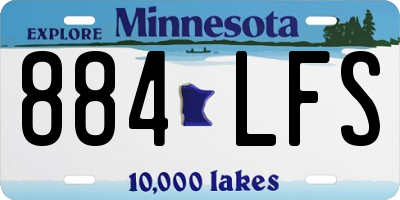 MN license plate 884LFS