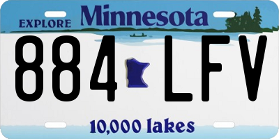 MN license plate 884LFV