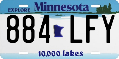 MN license plate 884LFY