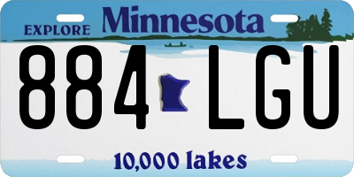 MN license plate 884LGU