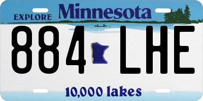 MN license plate 884LHE