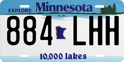 MN license plate 884LHH