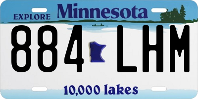 MN license plate 884LHM