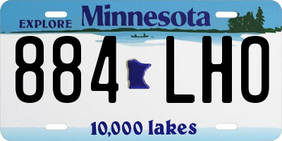 MN license plate 884LHO