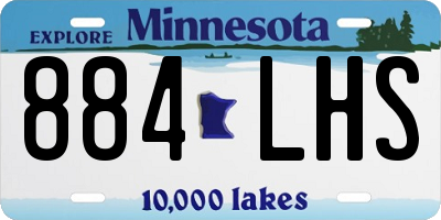 MN license plate 884LHS