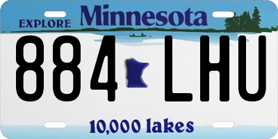 MN license plate 884LHU