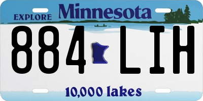 MN license plate 884LIH