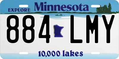 MN license plate 884LMY