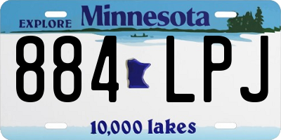 MN license plate 884LPJ