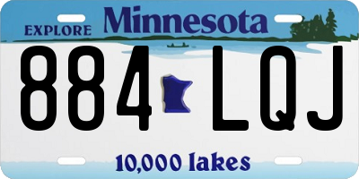 MN license plate 884LQJ