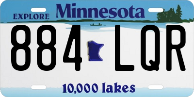 MN license plate 884LQR