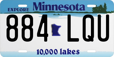 MN license plate 884LQU