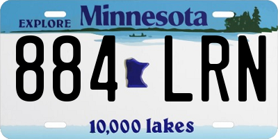 MN license plate 884LRN