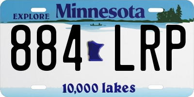 MN license plate 884LRP
