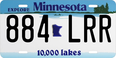 MN license plate 884LRR