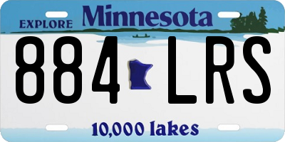 MN license plate 884LRS