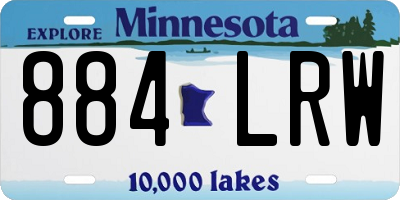 MN license plate 884LRW