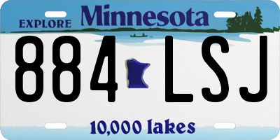 MN license plate 884LSJ