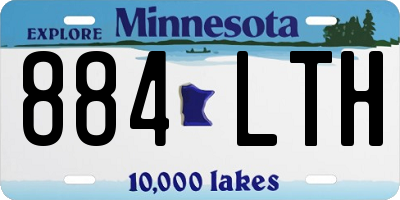 MN license plate 884LTH