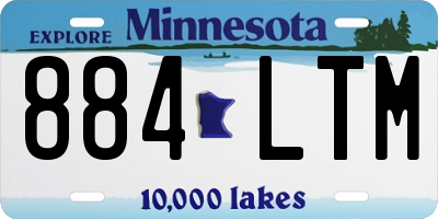 MN license plate 884LTM