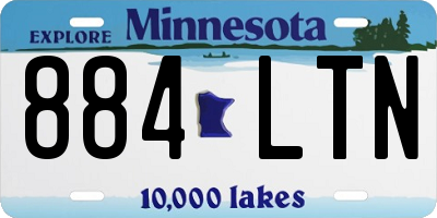 MN license plate 884LTN