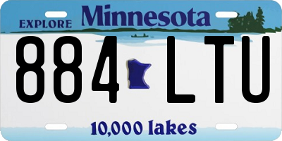 MN license plate 884LTU