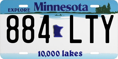 MN license plate 884LTY