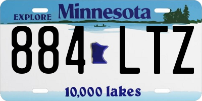 MN license plate 884LTZ