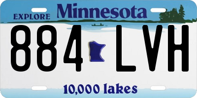 MN license plate 884LVH