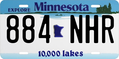 MN license plate 884NHR
