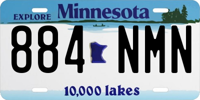 MN license plate 884NMN