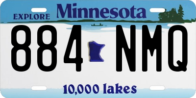 MN license plate 884NMQ