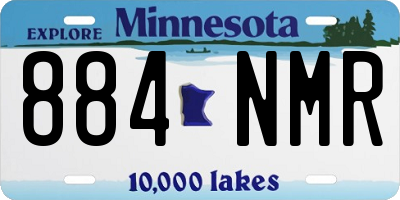 MN license plate 884NMR