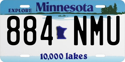 MN license plate 884NMU