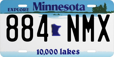 MN license plate 884NMX