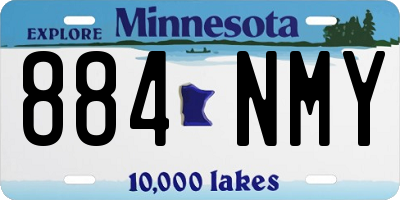 MN license plate 884NMY