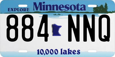 MN license plate 884NNQ