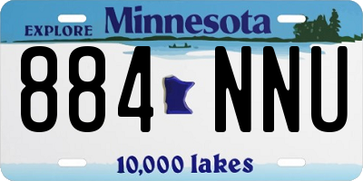 MN license plate 884NNU