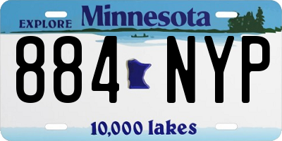 MN license plate 884NYP