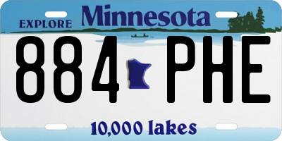 MN license plate 884PHE