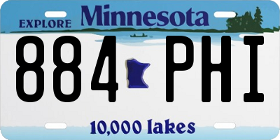 MN license plate 884PHI