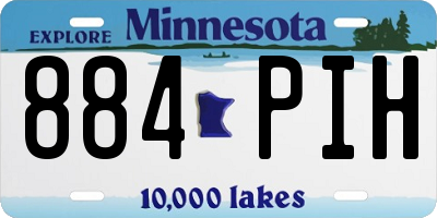 MN license plate 884PIH