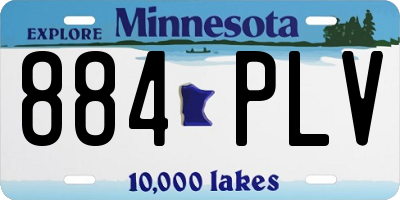 MN license plate 884PLV