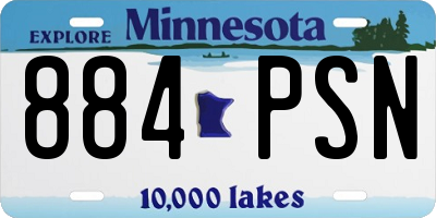 MN license plate 884PSN