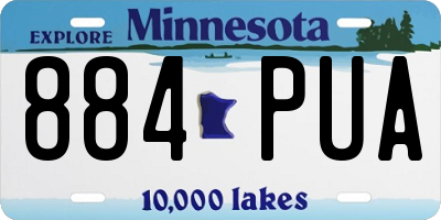 MN license plate 884PUA