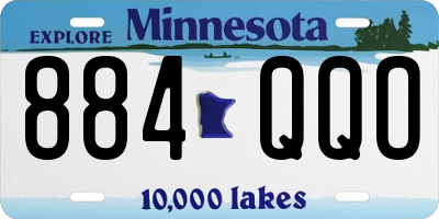 MN license plate 884QQO