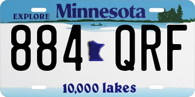 MN license plate 884QRF