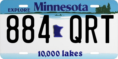 MN license plate 884QRT